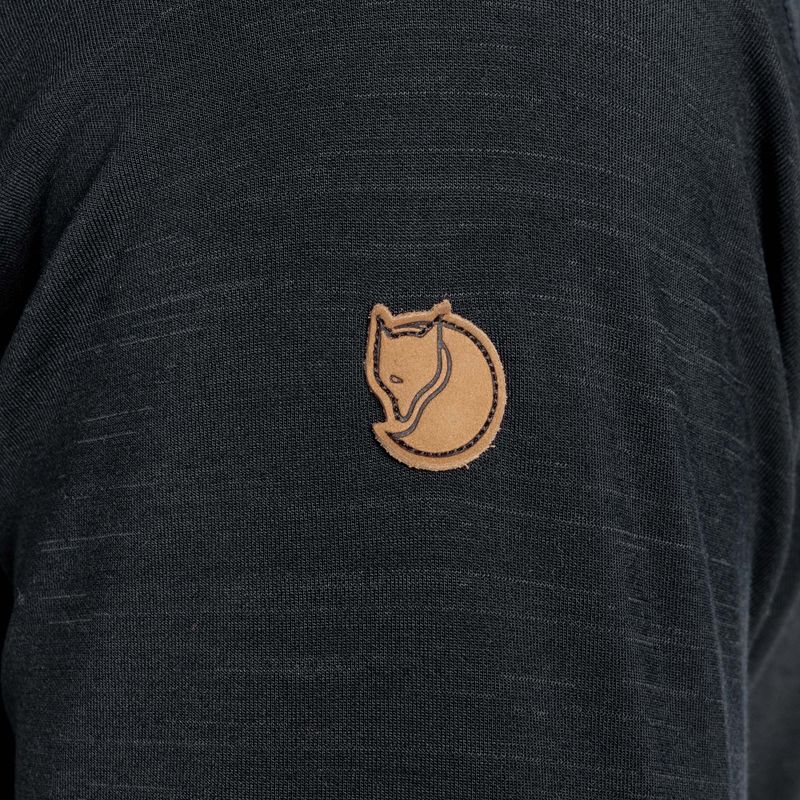 Кофта трекінгова чоловіча Fjällräven Keb Fleece Hoodie dark navy 7