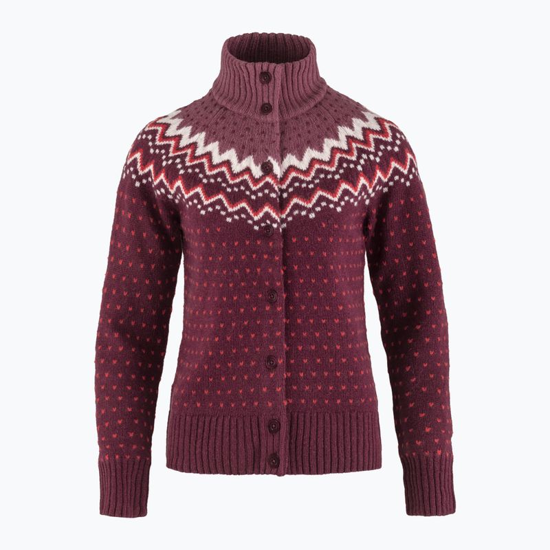 Светр жіночий Fjällräven Övik Knit Cardigan dark garnet