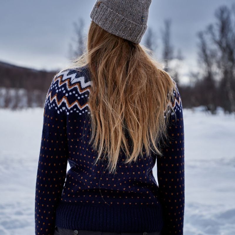 Светр жіночий Fjällräven Övik Knit Cardigan dark navy 11