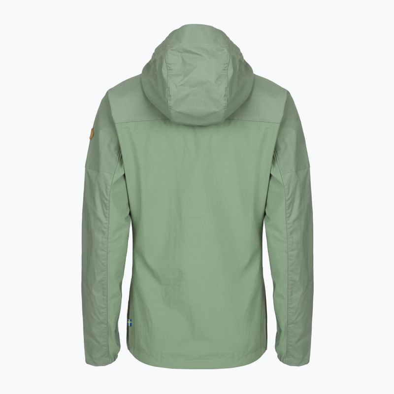 Куртка вітровка жіноча Fjällräven Abisko Midsummer jade green/ patina green 2