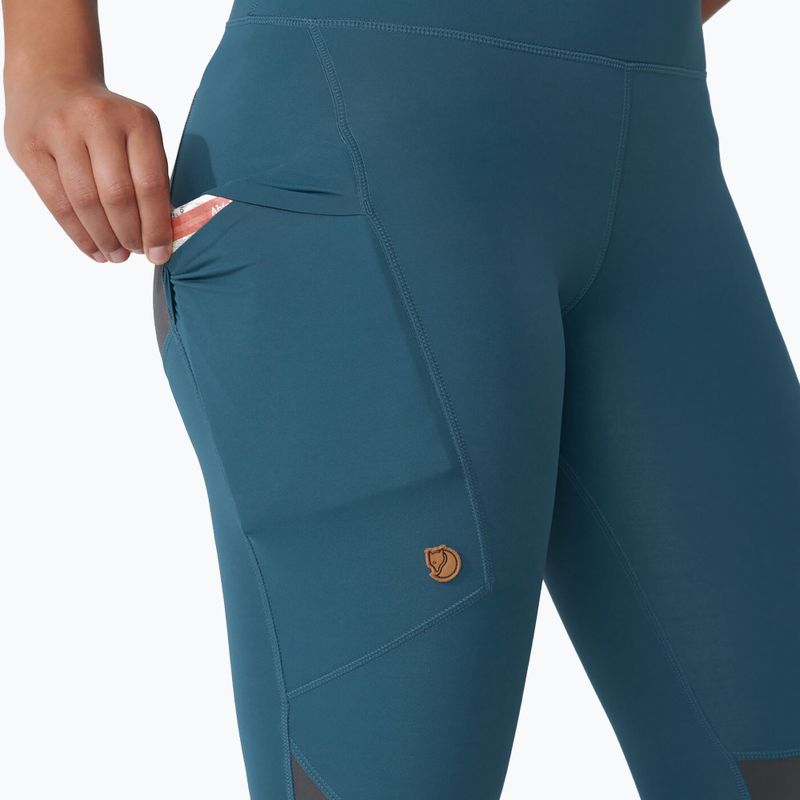 Легінси жіночі Fjällräven Abisko Trekking Tights Pro indigo blue/iron grey 5