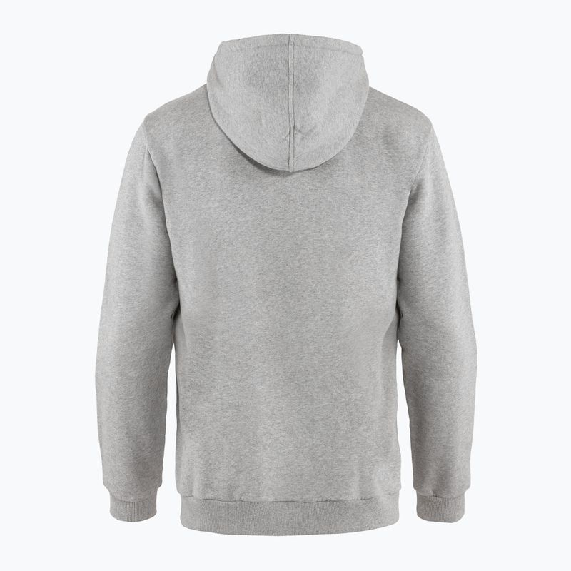 Кофта трекінгова чоловіча Fjällräven Logo Hoodie grey/melange 2