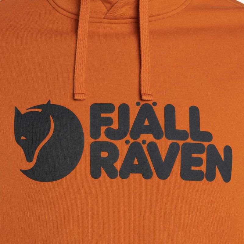 Кофта трекінгова чоловіча Fjällräven Logo Hoodie terracotta brown 3