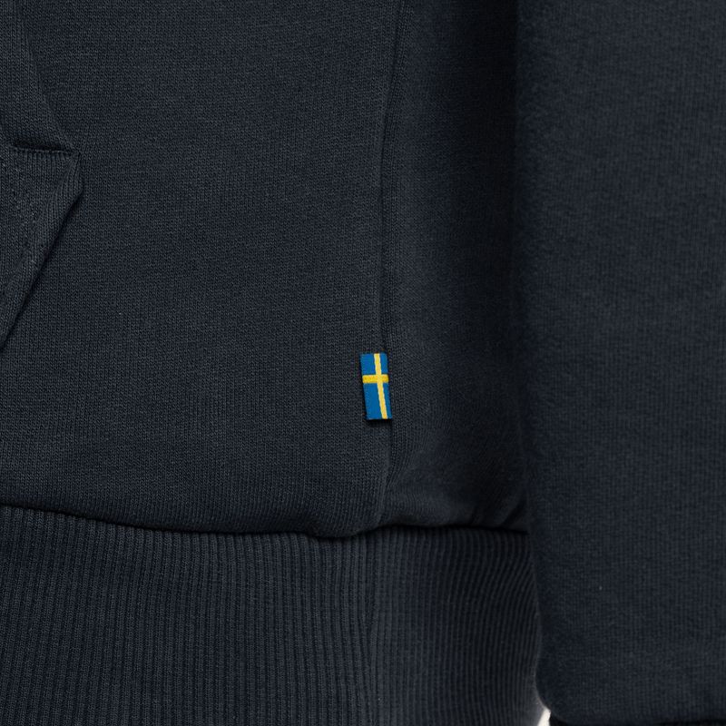 Кофта трекінгова чоловіча Fjällräven Logo Hoodie dark navy 9