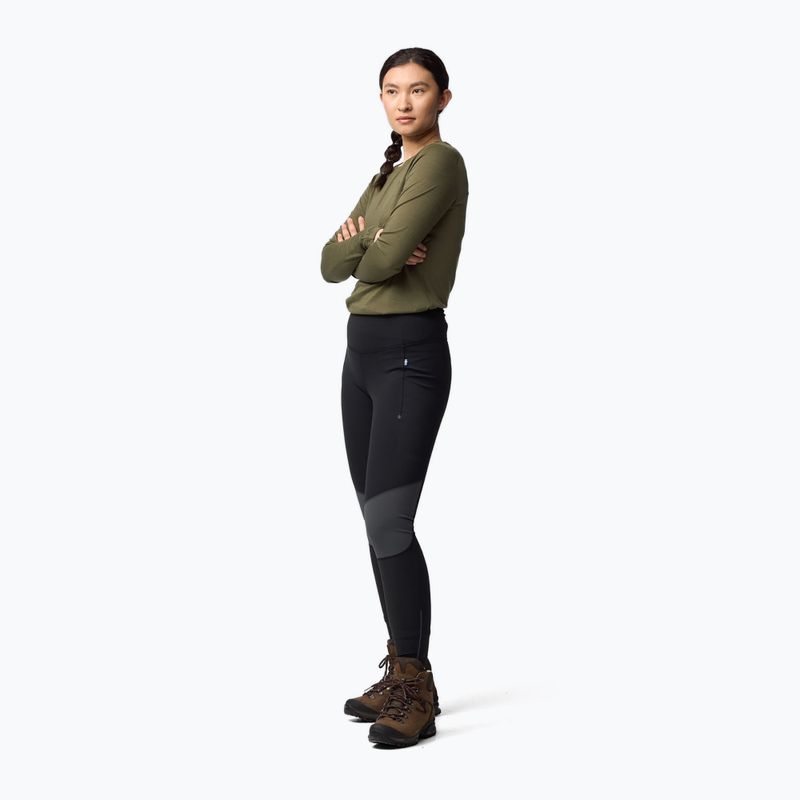 Легінси жіночі Fjällräven Abisko Tights black/iron grey 4