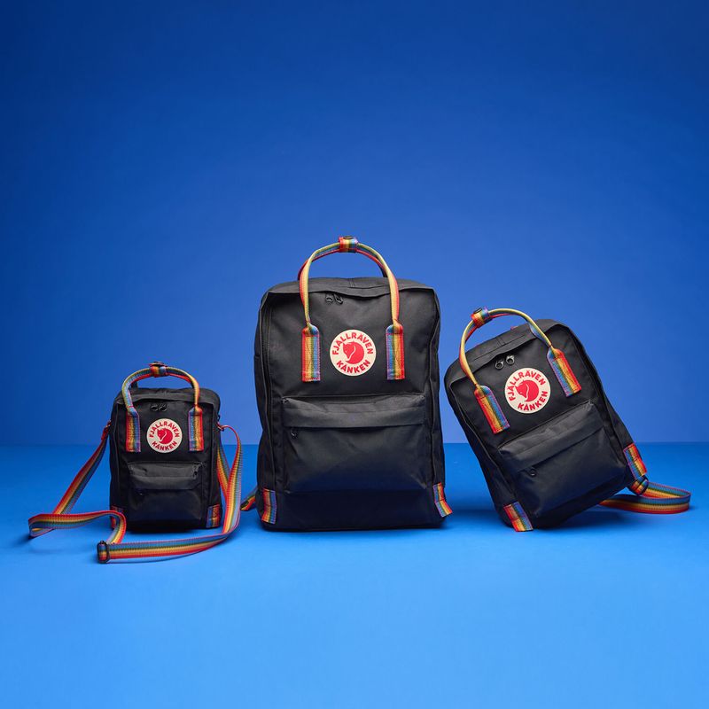 Сумка Fjällräven Kanken Rainbow Sling 2,5 л black/rainbow pattern 8