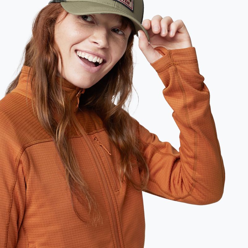 Кофта трекінгова жіноча Fjällräven Abisko Lite Fleece terracotta brown 3