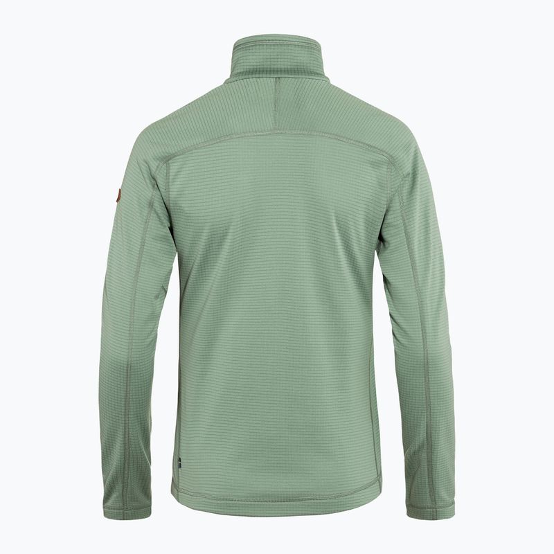 Кофта трекінгова жіноча Fjällräven Abisko Lite Fleece misty green 2