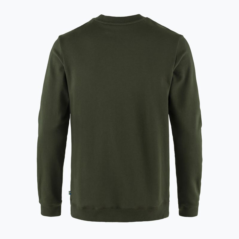 Кофта чоловіча Fjällräven 1960 logo Badge Sweater deep forest 2