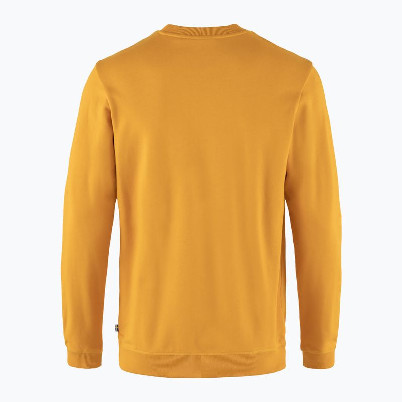 Кофта трекінгова чоловіча Fjällräven 1960 Logo Badge Sweater 161 mustard yellow 2