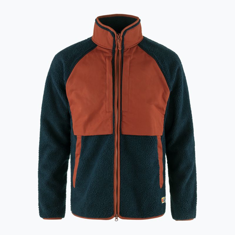 Кофта флісова чоловіча Fjällräven Vardag Pile navy/autumn leaf