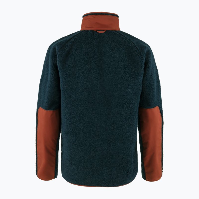Кофта флісова чоловіча Fjällräven Vardag Pile navy/autumn leaf 2