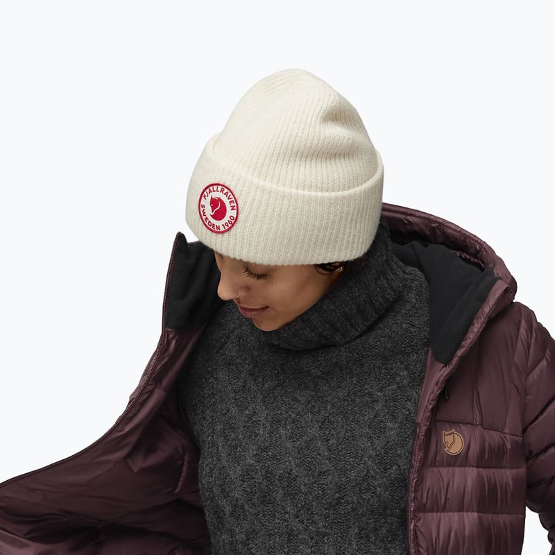 Зимова шапка Fjällräven 1960 Logo Hat крейда біла 5