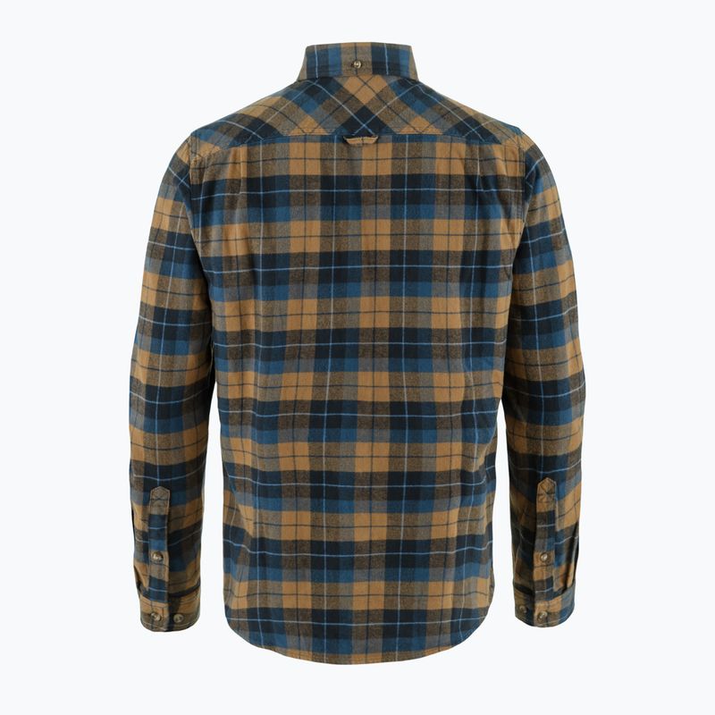 Сорочка чоловіча Fjällräven Singi Heavy Flannel dark navy/buckwheat brown 2