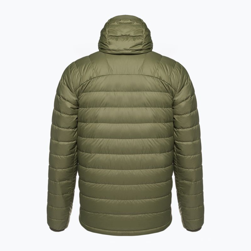 Пуховик чоловічий Fjällräven Expedition Pack Down Hoodie green/mustard yellow 2