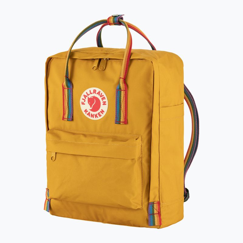 Рюкзак міський Fjällräven Kanken Rainbow 16 л ochre/rainbow pattern 2