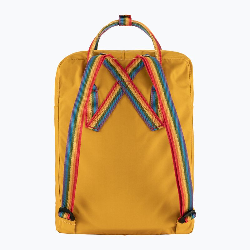 Рюкзак міський Fjällräven Kanken Rainbow 16 л ochre/rainbow pattern 3