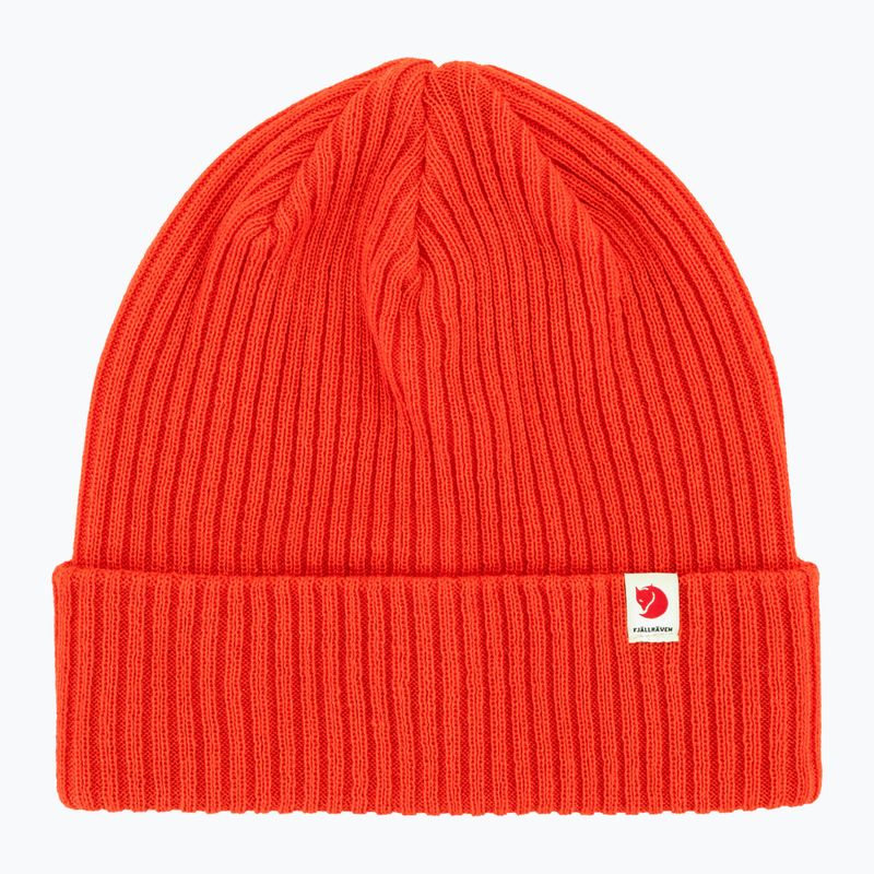 Шапка зимова Fjällräven Rib Hat flame orange 2