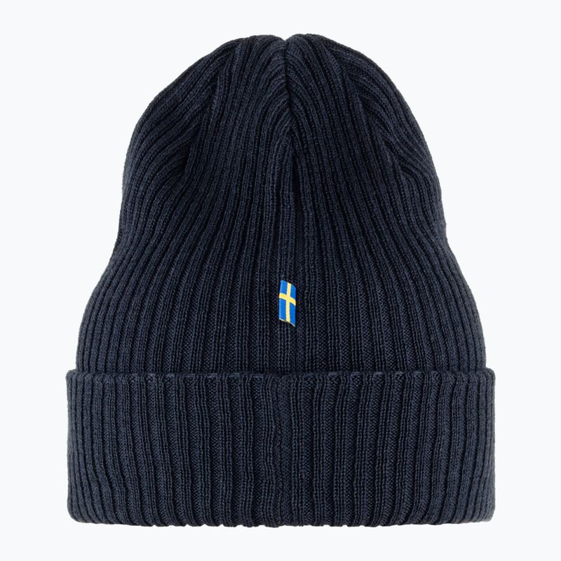 Шапка зимова Fjällräven Rib Hat dark navy 2
