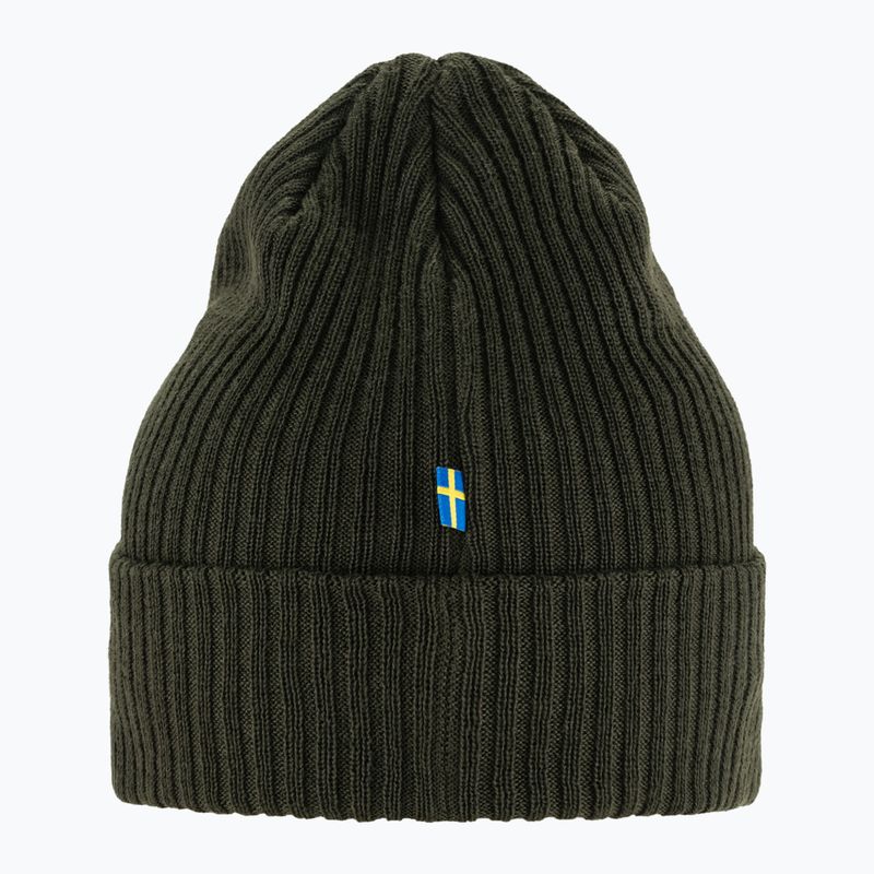 Шапка зимова Fjällräven Rib Hat deep forest 3