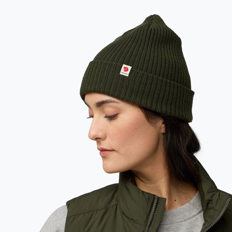 Шапка зимова Fjällräven Rib Hat deep forest 5