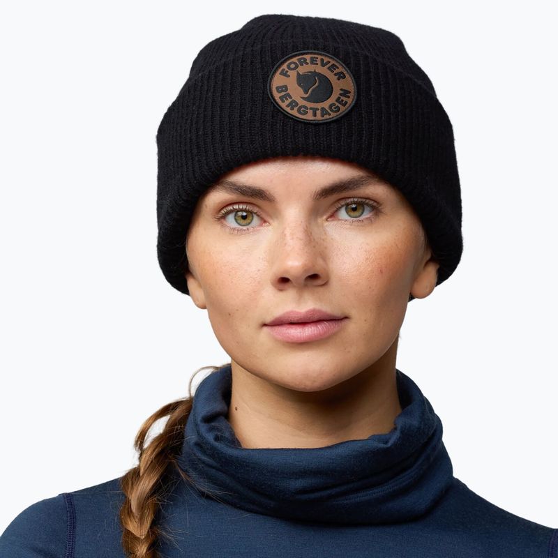 Шапка зимова Fjällräven Bergtagen Forever Wool black 4