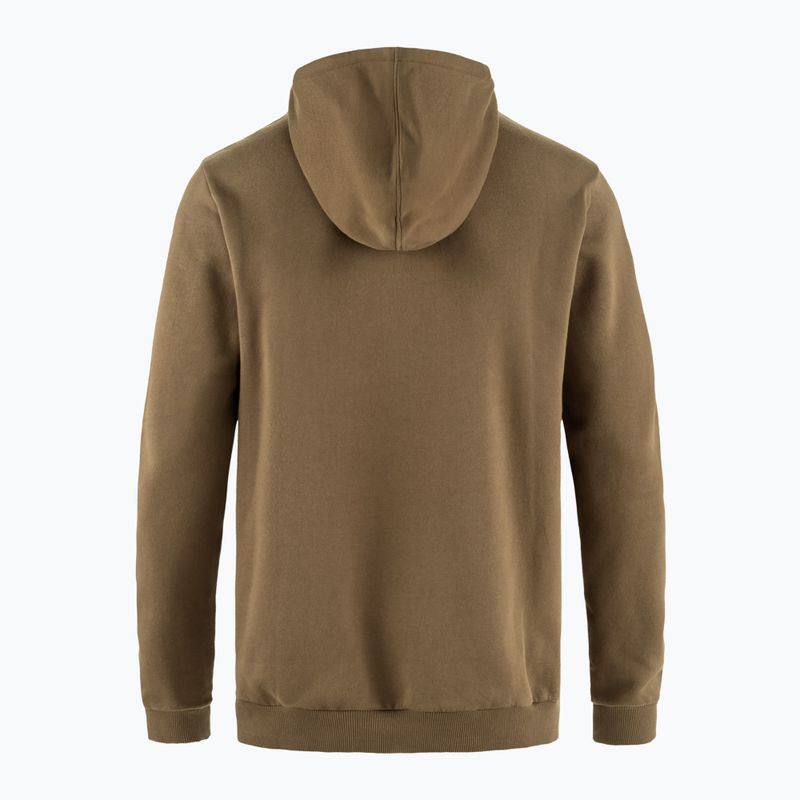 Кофта чоловіча Fjällräven Logo Hoodie wood brown 2