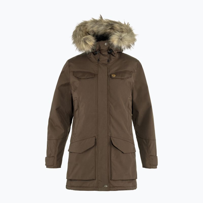 Жіноче утеплене пальто Fjällräven Nuuk Parka dark oak