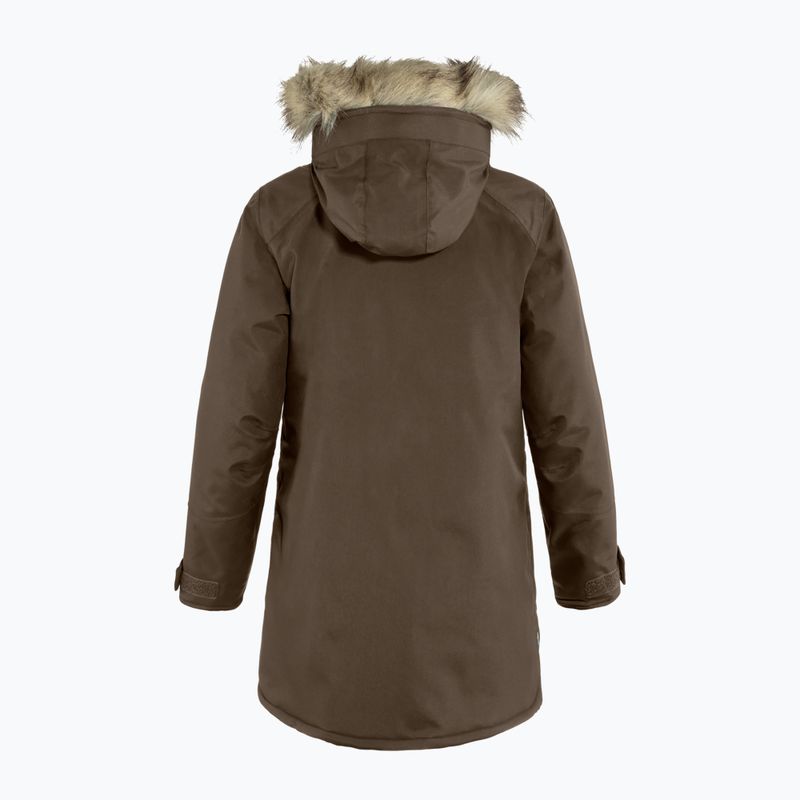 Пуховик жіночий Fjällräven Nuuk Parka dark oak 2