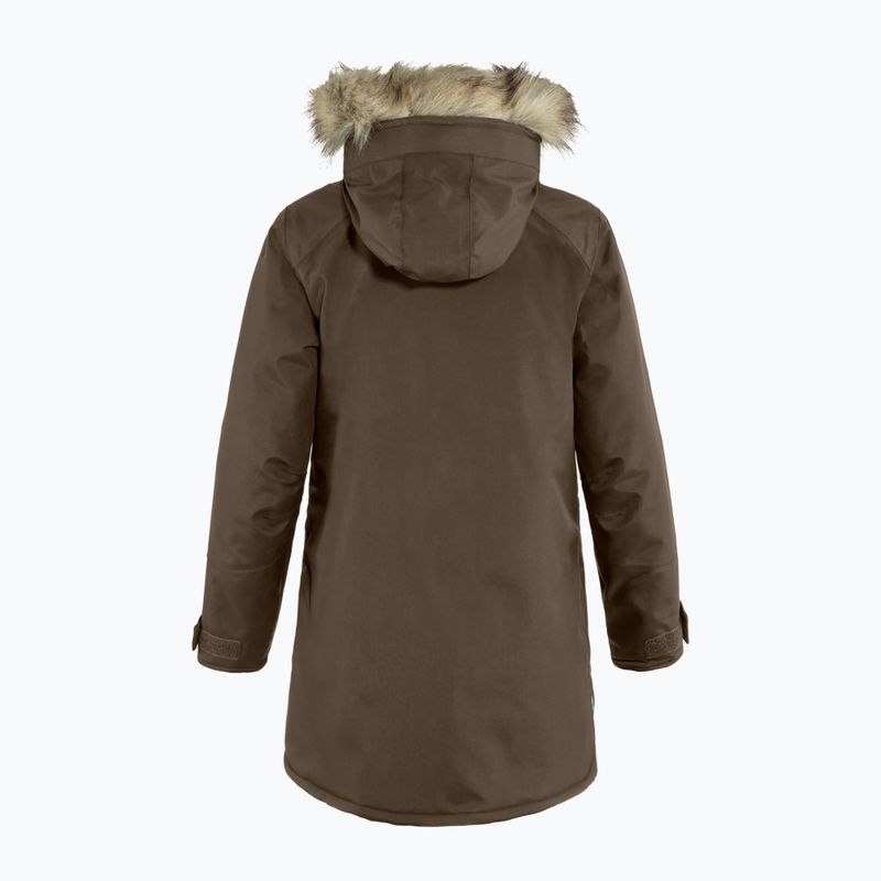 Жіноче утеплене пальто Fjällräven Nuuk Parka dark oak 2