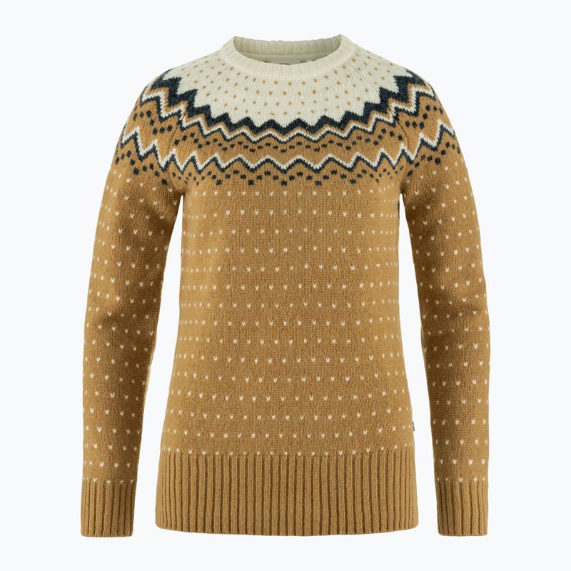 Светр жіночий Fjällräven Övik Knit Sweater buckwheat brown/chalk white