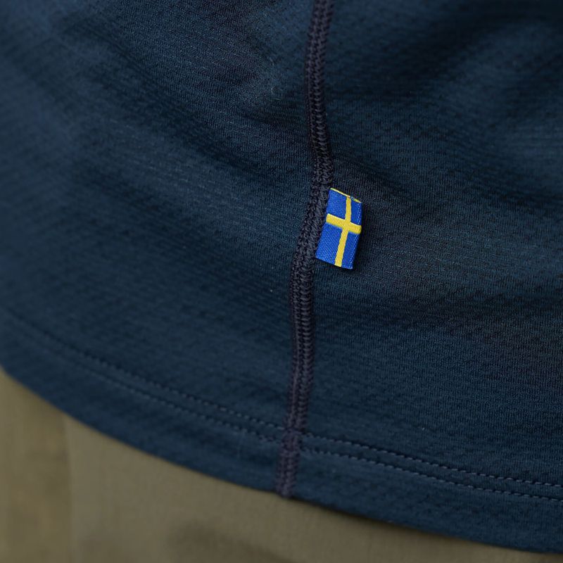 Футболка трекінгова чоловіча Fjällräven Abisko Lite dark navy 5