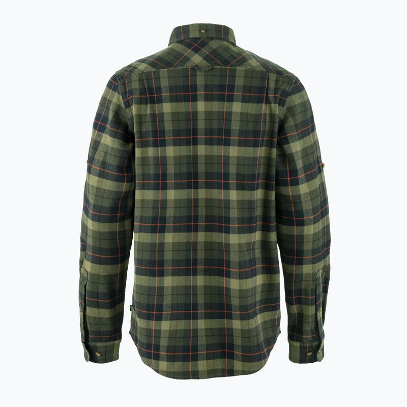 Сорочка чоловіча Fjällräven Singi Heavy Flannel black/deep forest 2