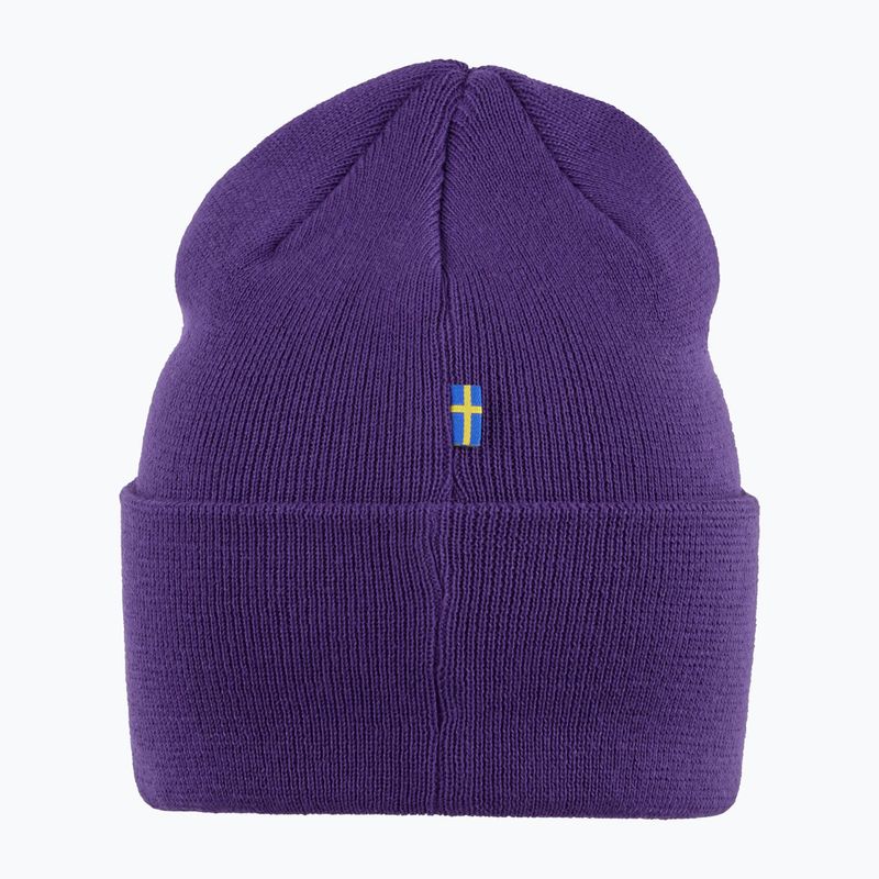 Шапка зимова Fjällräven Vardag Beanie dark violet 3
