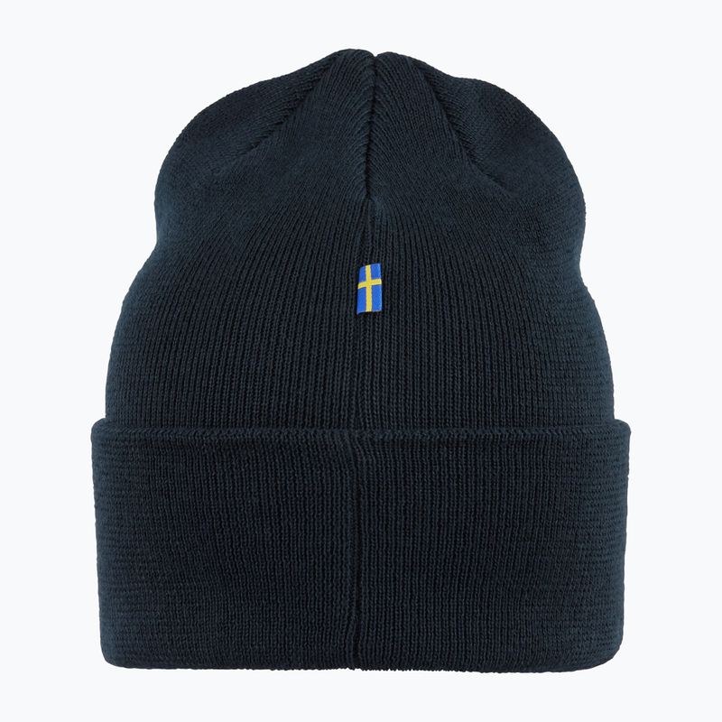 Шапка зимова Fjällräven Vardag Beanie dark navy 3
