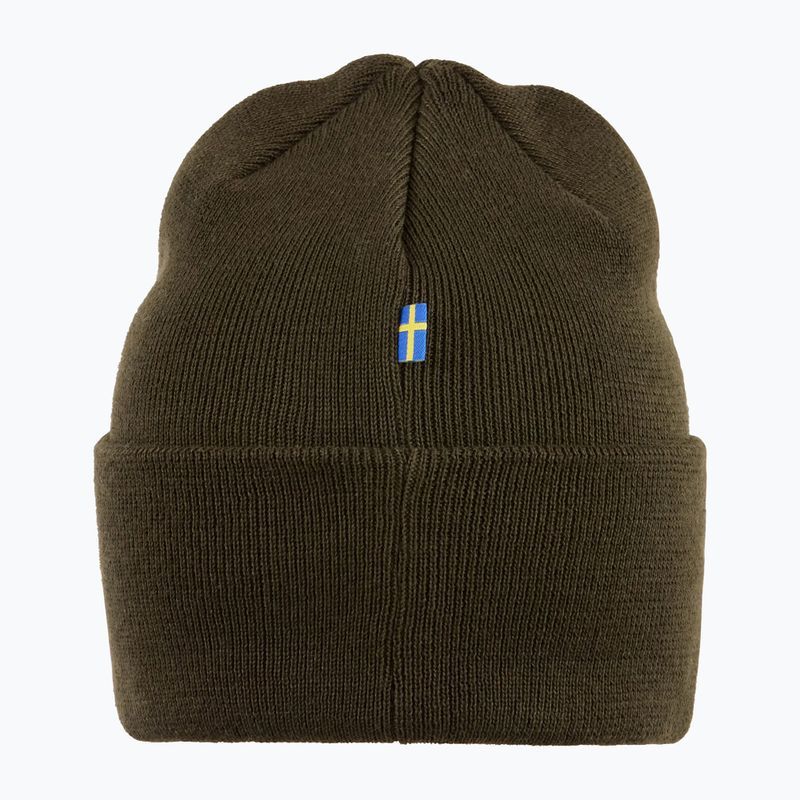 Шапка зимова Fjällräven Vardag Beanie deep forest 3