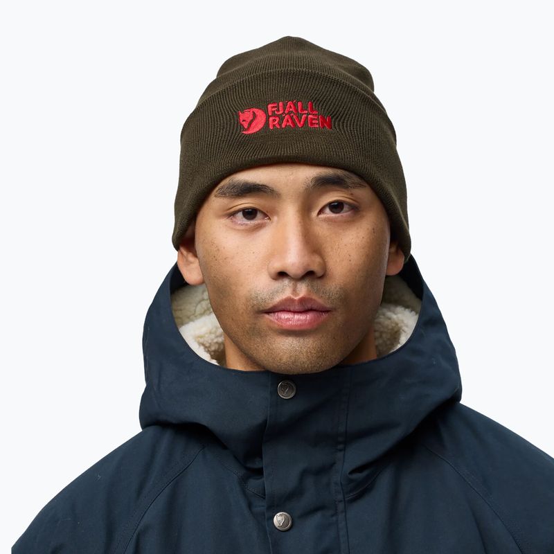 Шапка зимова Fjällräven Vardag Beanie deep forest 4