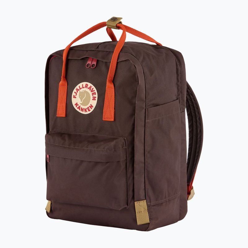 Рюкзак міський Fjällräven Kanken Koncept Laptop 15" 18 l black oak/rowan red 2