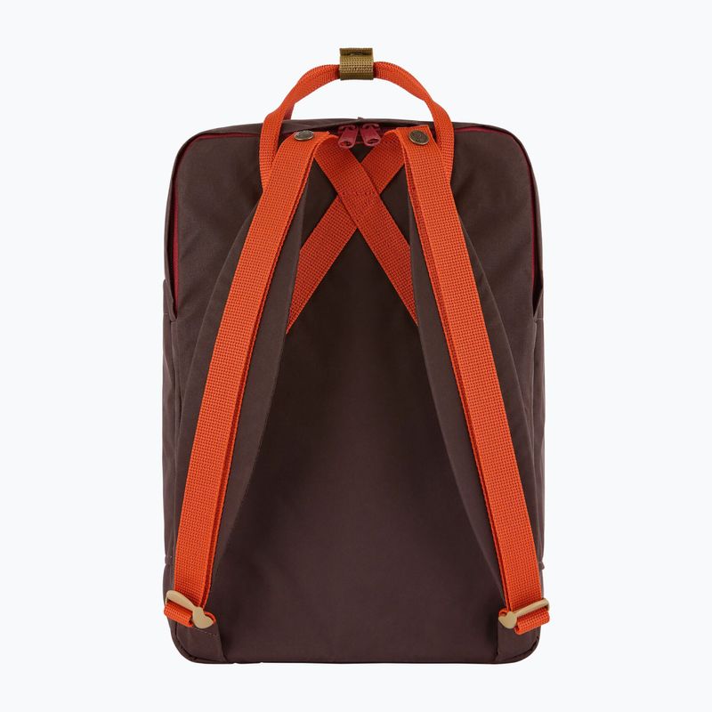 Рюкзак міський Fjällräven Kanken Koncept Laptop 15" 18 l black oak/rowan red 3