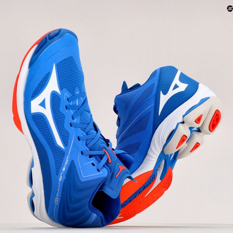 Кросівки волейбольні Mizuno Wave Lightning Z6 Mid блакитні V1GA200524 11