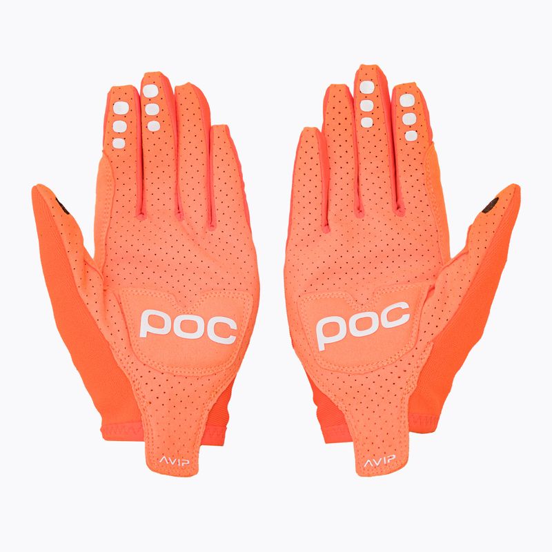 Велорукавиці POC AVIP Long zink orange 2