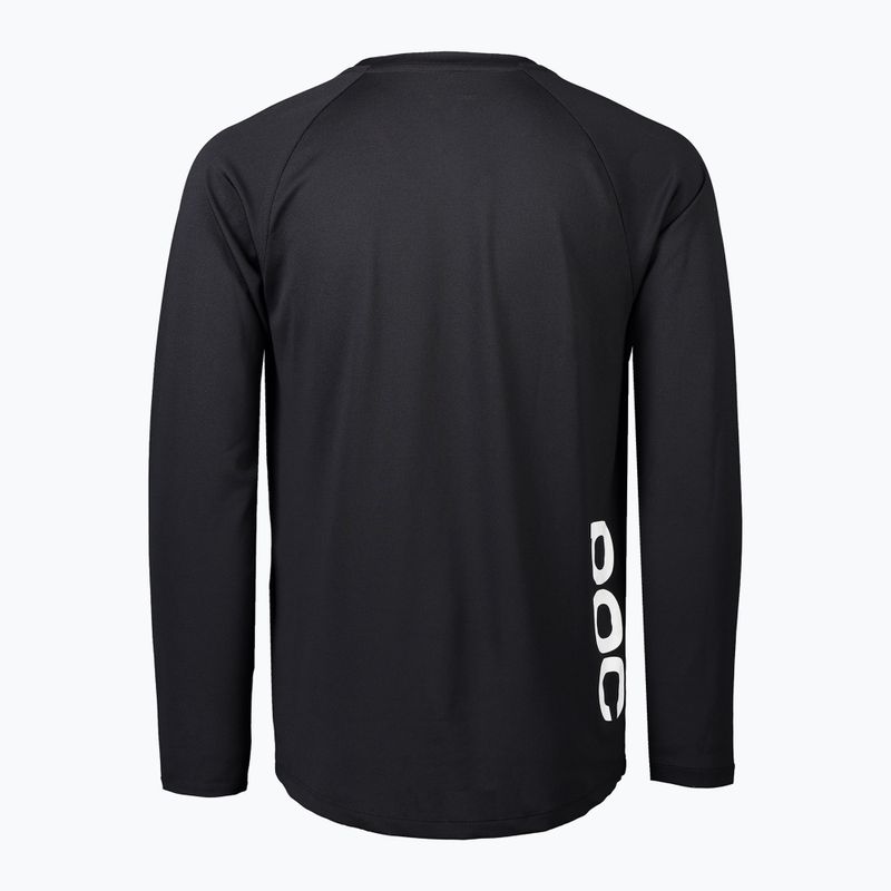 Лонгслів велосипедний чоловічий POC DH Jersey carbon black 2