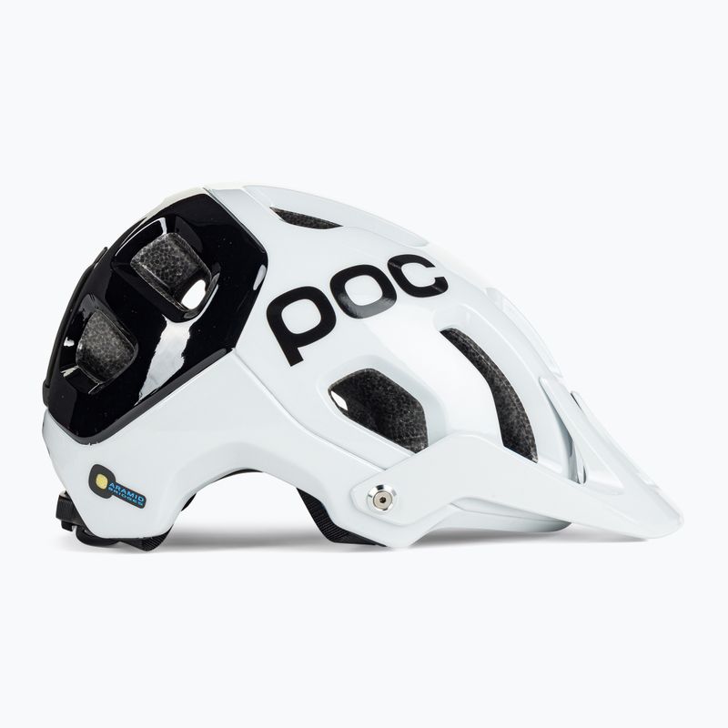 Шолом велосипедний POC Tectal Race SPIN hydrogen white/uranium black 3