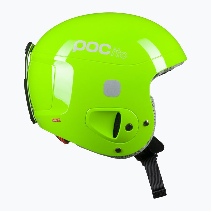 Шолом лижний дитячий POC POCito Skull fluorescent yellow/green 4