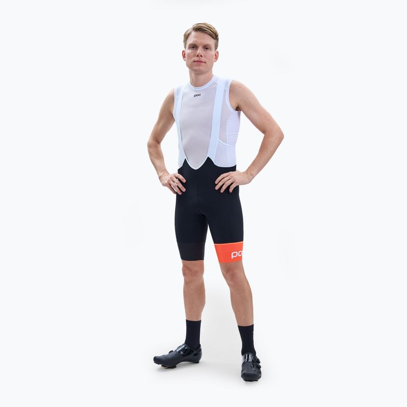 Велошорти чоловічі POC Essential Road VPDs Bib Shorts uranium black/hydrogen white