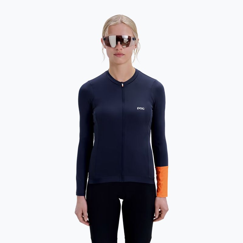 Лонгслів велосипедний жіночий POC Cadence Jersey apatite navy 4