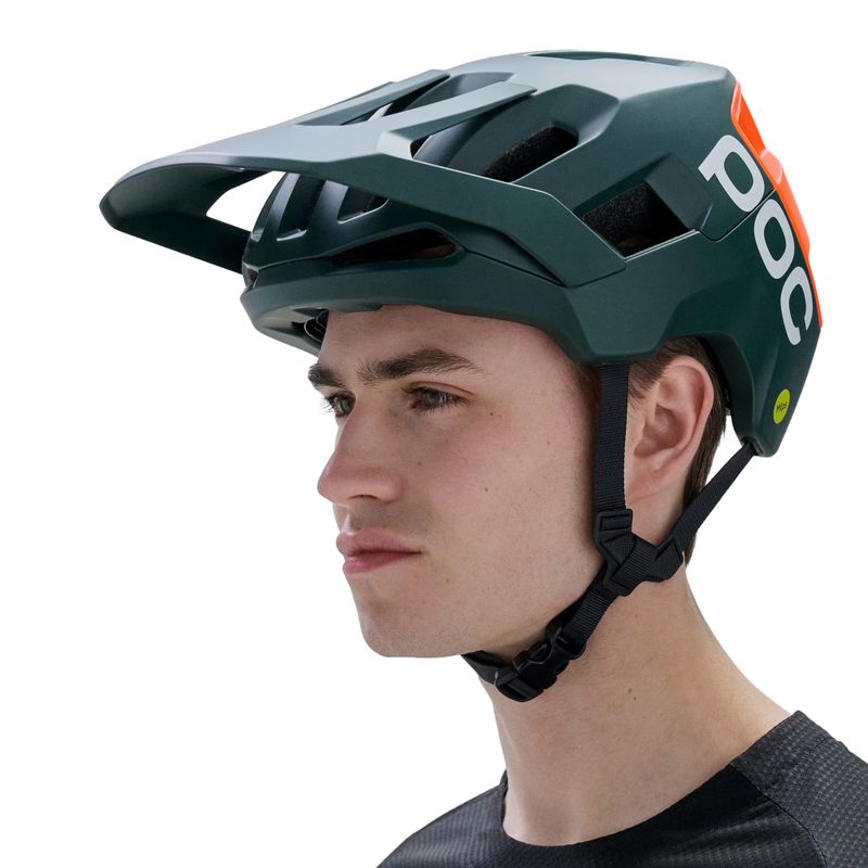 Шолом велосипедний POC Kortal Race Mips pargasite green matt/fluorescent orange matt 2