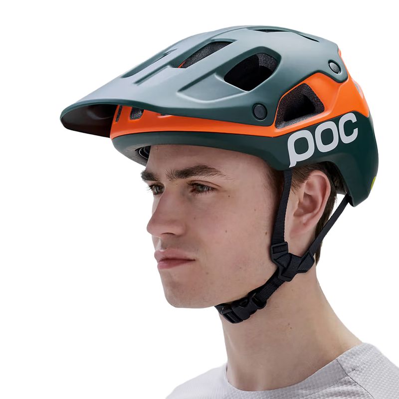 Шолом велосипедний POC Cularis Pure pargasite green matt/fluorescent orange matt 2