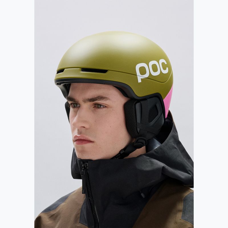 Шолом лижний POC Obex Contour olivine green matt/thulite pink matt 5