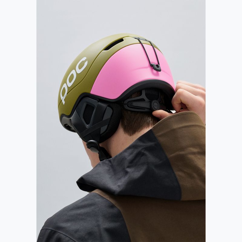 Шолом лижний POC Obex Contour olivine green matt/thulite pink matt 8